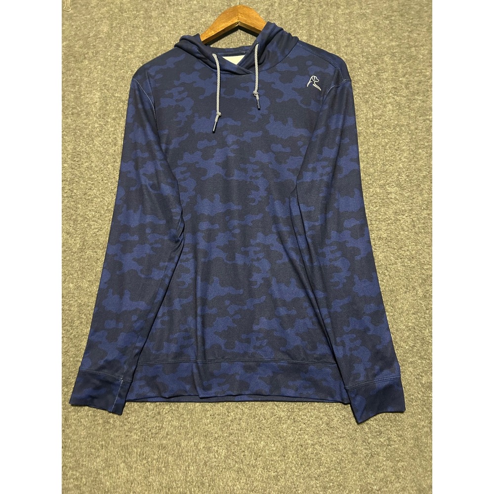Rhoback hesi hoodie performance camouflage mens blue medium stretch read - Picture 2 of 6